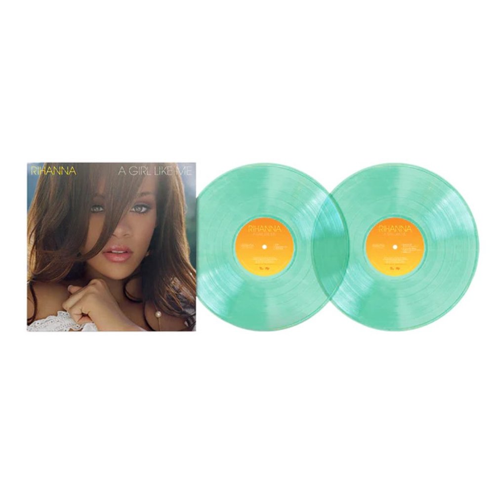 Rihanna A Girl Like Me 2-LP ~ Ltd Color Vinyl (Translucent Sea Glass) ~ Sealed!